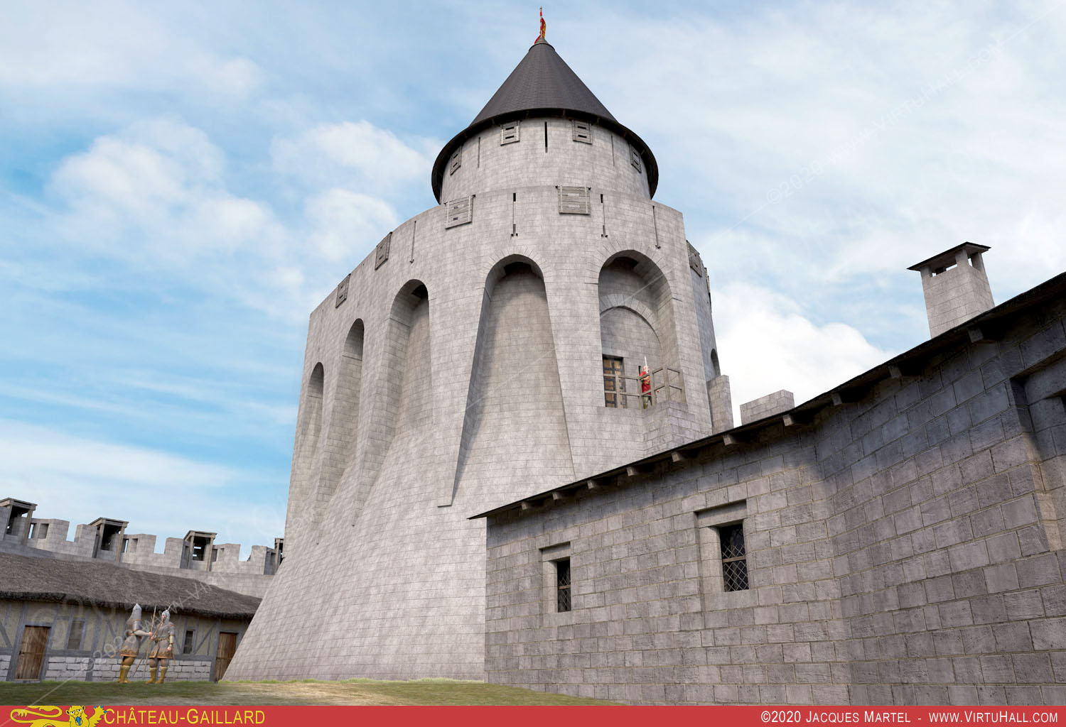 Château-Gaillard reconstitué en 3D